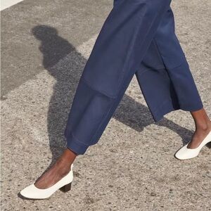 Everlane The Italian Leather Day Heel in Bone